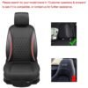Black Panther 1 Piece Luxury PU Leather Front Car Seat Cover Protector Compatible with 95% Cars - No Heating (Saloon/SUV/Pickup Truck/Van) - Black - Image 7