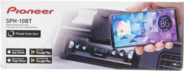 Pioneer SPH-10BT Next Generation Smartphone Receiver, 1-DIN, With Bluetooth, USB and Spotify, Connects to iPhone & Android, Black - Image 10