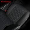 Black Panther 1 Piece Luxury PU Leather Front Car Seat Cover Protector Compatible with 95% Cars - No Heating (Saloon/SUV/Pickup Truck/Van) - Black - Image 4