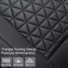 Black Panther 1 Piece Luxury PU Leather Front Car Seat Cover Protector Compatible with 95% Cars - No Heating (Saloon/SUV/Pickup Truck/Van) - Black - Image 6