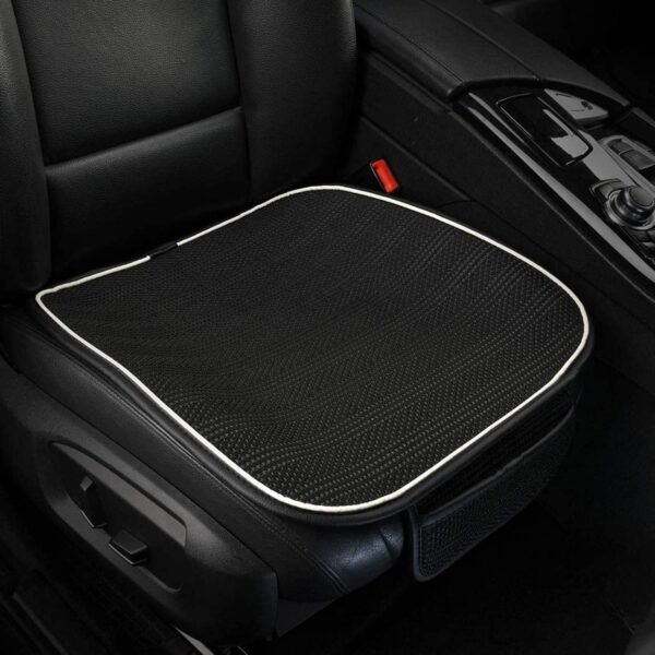 Leowsad Cool Car Seat Covers Cushion Pad, Super Breathable, Warm in Winter and Cool in Summer, Anti-Slip, Storage Bags. Universal Auto Interior Seat Bottom Protector Mat… - Image 2