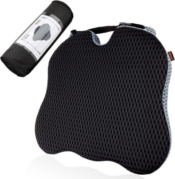 ZHOOGE Car Seat Cushion Pillow, Memory Foam Coccyx Orthopedic Seat Cushion, Car Wedge Seat Cushion for Office Chairs, Wheelchair, Kitchen Chairs, Recliner, Car Seats (Black) - Image 3