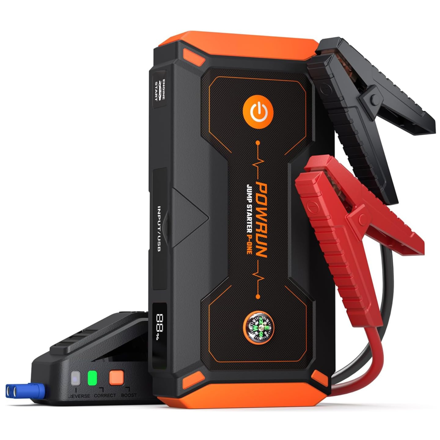 Powrun P-ONE Jump Starter, 2000A Portable Jump Box