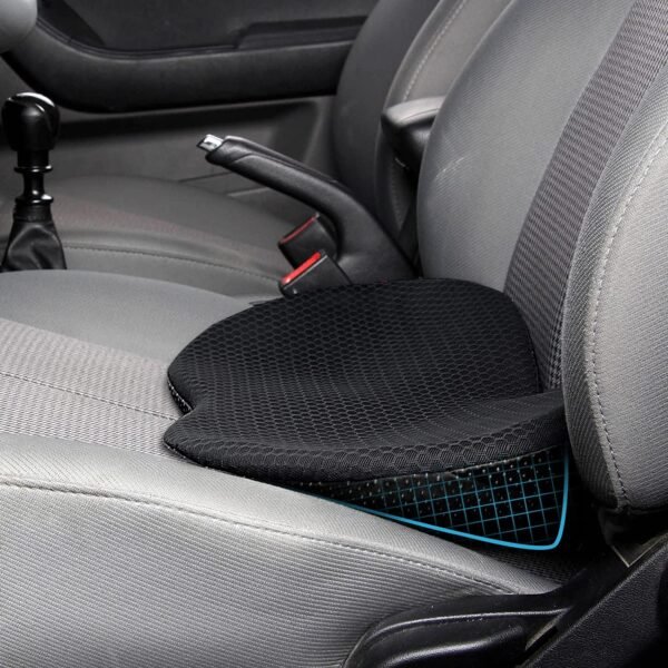 Livtribe Car Seat Cushion - Memory Foam Car Seat Pad - Sciatica & Lower Back Pain Relief - Car Seat Cushions for Driving - Road Trip Essentials for Drivers(Black) - Image 2